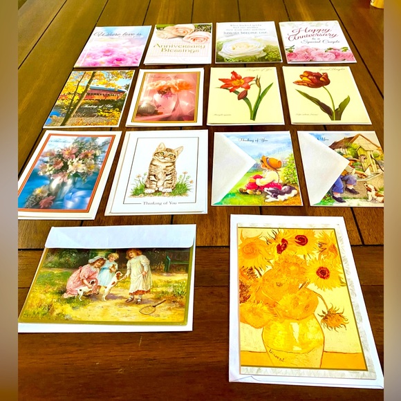 14 “Thinking of you”, “Anniversary” Cards - Picture 4 of 14